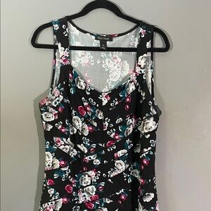 White House Black Market Multicolor Floral Dress